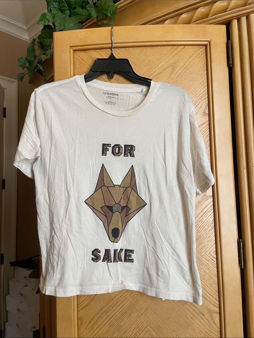 Le superbe for fox sake tee shirt size small